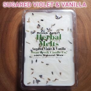 SUGARED VIOLET & VANILLA SWAN CREEK CANDLE CO. Break Apart Herbal Wax Melts NWT